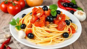 Recette Spaghetti alla puttanesca : recette authentique italienne