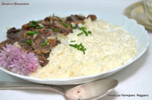 Recette Risotto aux champignons et au Parmigiano Reggiano