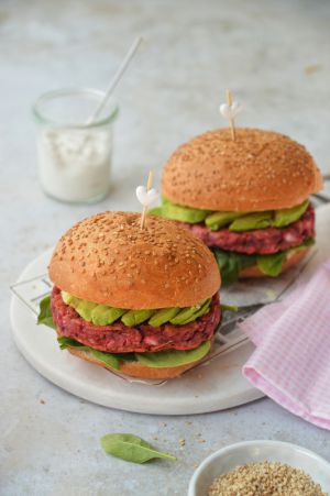 Recette Burger veggie - steak de betterave #vegan #glutenfree