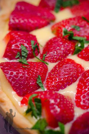 Recette Tarte sablée aux fraises