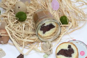 Recette Gâteau caché en bocal – Lapin de Pâques