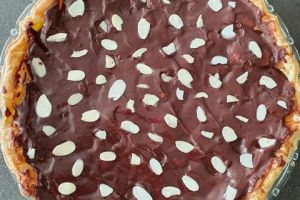 Recette Tarte poires, amandes, chocolat