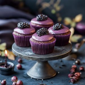 Recette Muffins Velours Violet : Recette Délicieuse et Saine