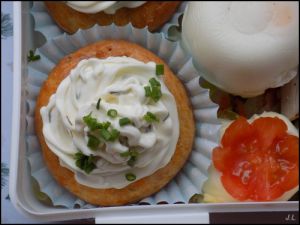 Recette Cupcakes a la carotte et fromage frais (bento printanier)