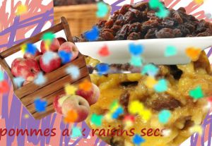 Recette Compotée de pommes aux raisins - vegan - sans gluten