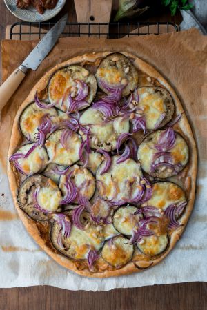 Recette Tarte aubergine et tomate séchée
