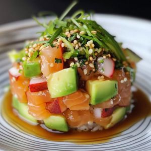 Recette Tartare Saumon Avocat : Recette Facile et Savoureuse