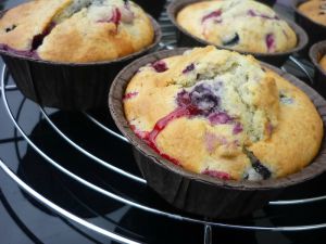 Recette Muffins aux fruits rouges et mascarpone