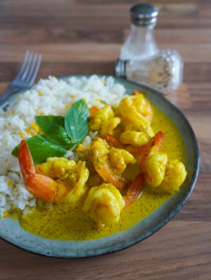 Recette Curry de crevettes à la Thaïlandaise