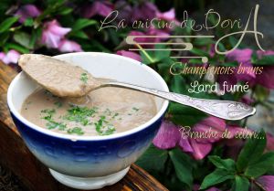 Recette Velouté de champignons au lard fumé (Soup & plus)