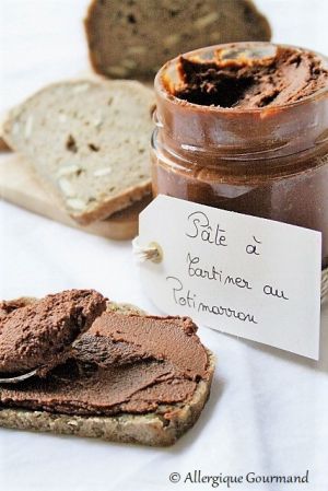 Recette Pâte à tartiner au potimarron, bio {sans gluten / sans lait / sans oeufs}