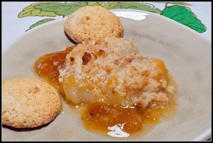 Recette Poires au gratin  et sa  marmelade d'abricots /  autour d'un ingrédient #125