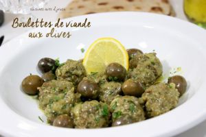 Recette Tajine de boulettes de viande aux olives