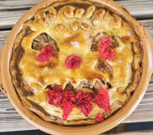 Recette Tarte aux poires et au Boursin pour Halloween