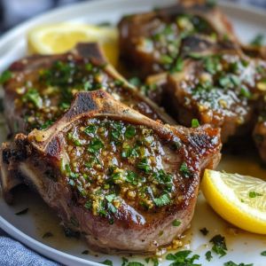 Recette Sublimez Votre Soirée avec nos Côtelettes d’Agneau au Beurre Citronné et à l’Ail : Une Explosion de Saveurs en Seulement 25 Minutes !