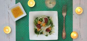 Recette Noël vegan – Salade de fenouil à la clémentineet sa vinaigrette fumée