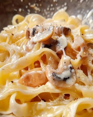 Recette Tagliatelles Carbonara Champignons : Recette Facile et Savoureuse