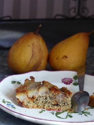 Recette Gâteau aux poires et noix