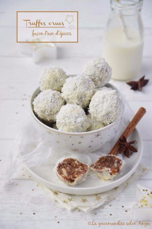 Recette Truffes crues façon pain d'épices #Noël #vegan