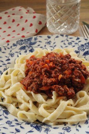 Recette Tagliatelles à la Bolognaise Tout Maison