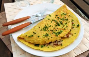 Recette Omelette aux champignons {vegan, sans oeufs}
