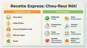 Recette Chou-fleur rôti au curry : recette crousti-fondante
