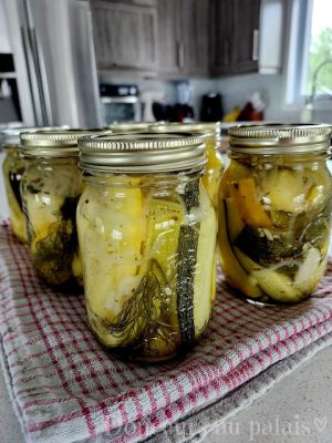 Recette Pickles de courgettes à l'aneth