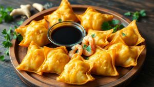 Recette Wontons frits aux crevettes : un délice asiatique
