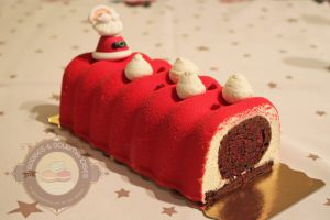 Recette Bûche de Noël #18 : chocolat, griotte et fève tonka