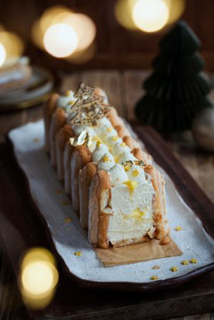 Recette Charlotte façon tiramisu aux agrumes, comme une bûche