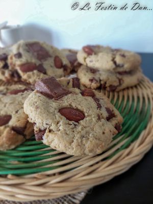 Recette Cookies aux Amandes et Chocolat Praliné