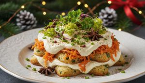 Recette Tiramisu salé aux carottes et mascarpone onctueux : l’entrée festive et inventive qui sublime vos repas de Noël