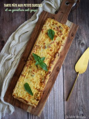 Recette Tarte aux petits suisses et sa garniture anti-gaspi