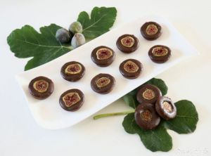 Recette Bouchées fondantes au chocolat, figues et fève tonka