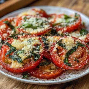 Recette Tomates Croustillantes Parmesan : Recette Facile et Savoureuse