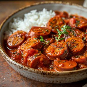 Recette Recette du rougail saucisse