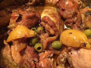 Recette Tajine de poulet aux citrons et olives