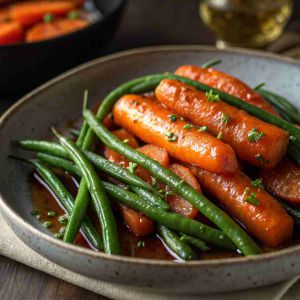 Recette Honey Glazed Carrots and Green Beans – Sweet Vegetable Medley