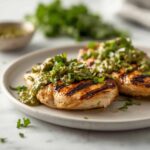 Recette Grilled Salsa Verde Pepper Jack Chicken