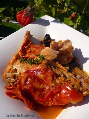 Recette Lapin a La Tomate et Au Chorizo