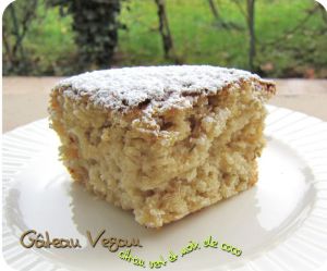 Recette Gâteau Vegan au citron vert & noix de coco