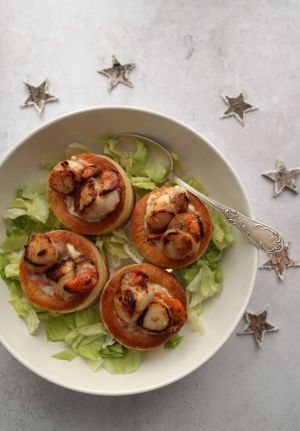 Recette Bouchées à la reine aux noix de saint-jacques