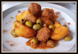 Recette Tajine de pommes de terre aux olives