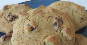 Recette Cookies à la farine de Teff et aux cranberries séchées