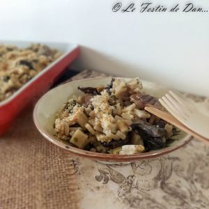 Recette Gratin de Crozets, Champignons et Châtaignes