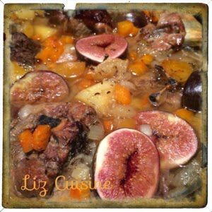 Recette Tajine d'agneau aux figues et citrons confits