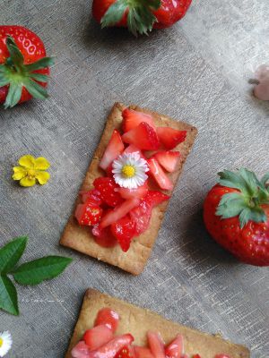 Recette Biscuits vegan à la confiture de fraises