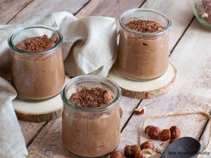 Recette Crème dessert au chocolat et noisette vegan