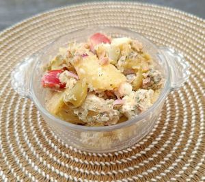 Recette Salade de pommes de terre, thon et Manouri