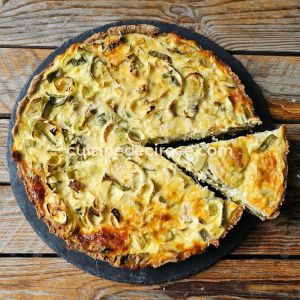 Recette Quiche poireau emmental (IG bas)